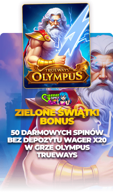 bonus na zielone swieta - 50 fs bez depozytu w slocie Olympus Trueways