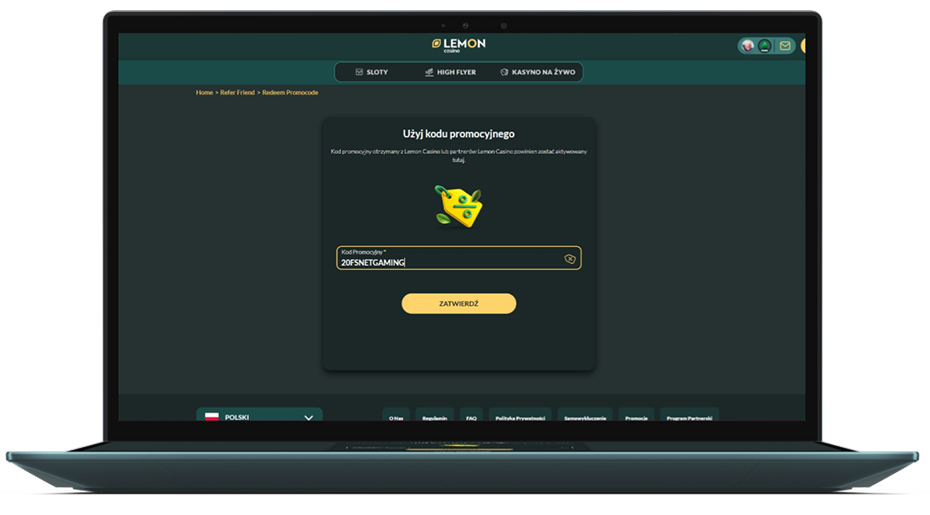 kod bonusowy lemon casino pl
