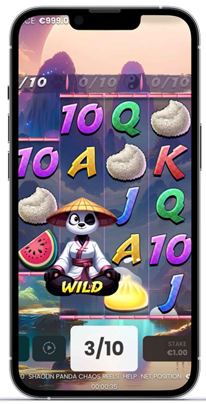 widok gry ShaolinPanda w telefonie